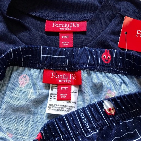 Family PJs NWT 2 Piece Christmas Pajamas for Kids 2T/3T - Picture 8 of 10